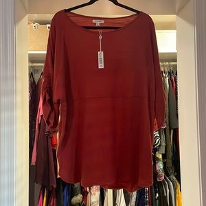 Burnt orangey-red top